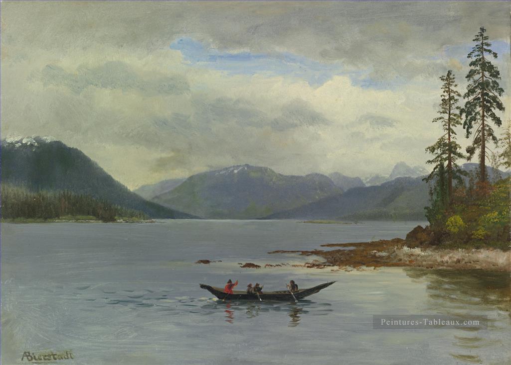 NORTHWEST COAST LORING BAY ALASKA Paysage fluvial américain Albert Bierstadt Peintures à l'huile